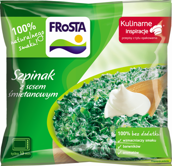 Szpinak w sosie śmietanowym 600g