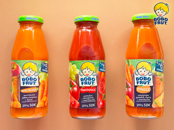 Warzywa i owoce w formie soku od Bobo Frut - Dzieci lubią owoce, ale co zrobić, by podobną sympatią darzyły także warzywa? Bobo Frut proponuje podać je w formie soku.