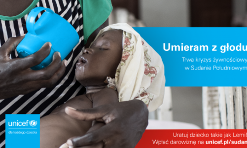 Ćwierć miliona dzieci w Sudanie Płd.cierpi z powodu niedożywienia.UNICEF apeluje