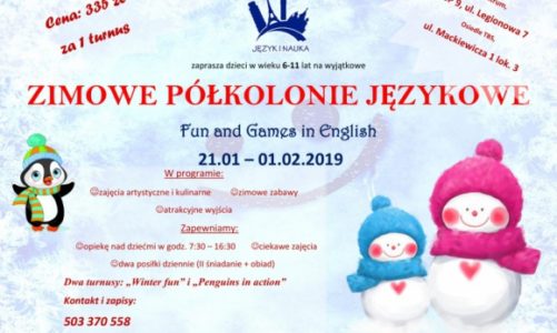 Warsztaty Let’s Party! i półkolonie językowe