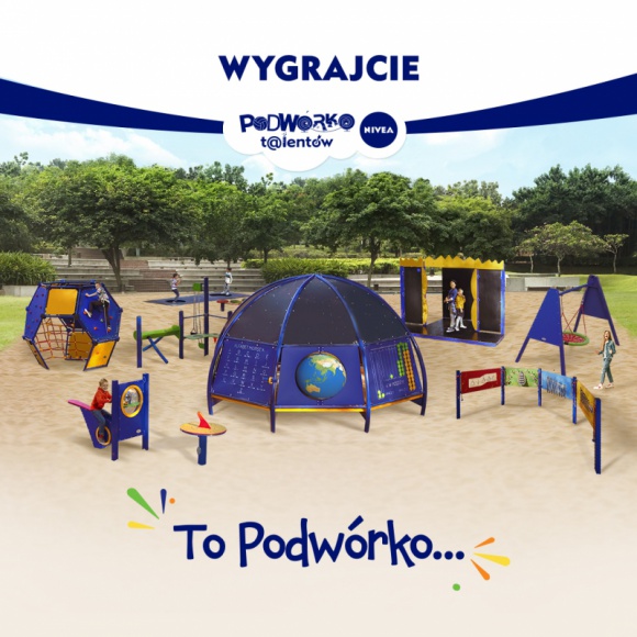 NIVEA pielęgnuje dziecięce talenty - Podwórko Talentów NIVEA to jedna z największych i najbardziej angażujących akcji CSR w Polsce. W tym roku marka wybuduje kolejne 20 wyjątkowych, edukacyjnych placów zabaw, dzięki którym dzieci będą mogły rozwijać swoje talenty.