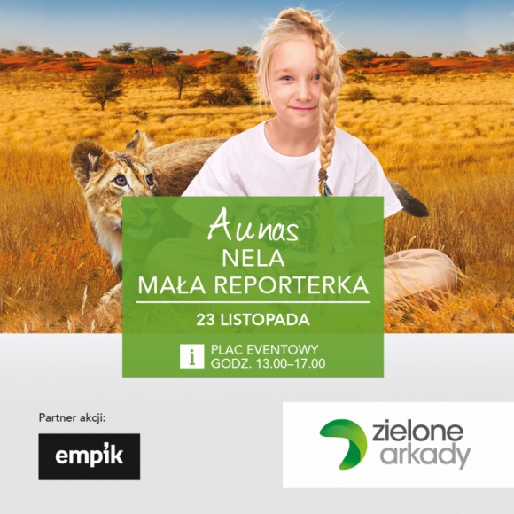 Przedmikołajkowe spotkanie z Nelą Małą Reporterką w Zielonych Arkadach - Przez Norwegię, Argentynę, aż na Antarktydę – taką podróż będzie można odbyć z Nelą Małą Reporterką 23 listopada w Zielonych Arkadach.