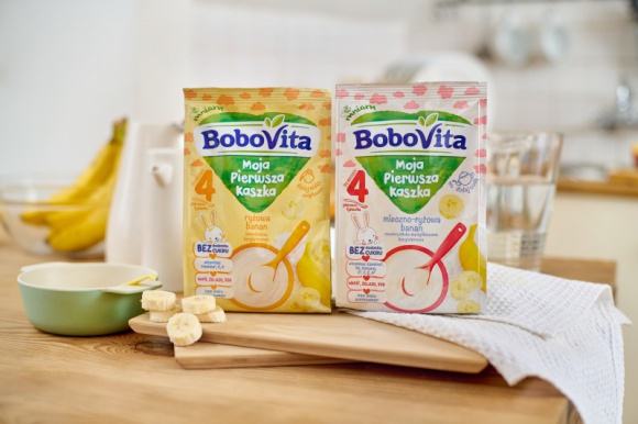 BoboVita Moja pierwsza kaszka – pyszny i łagodny smak bez dodatku cukru - BoboVita Moja pierwsza kaszka – pyszne posiłki o gładkiej konsystencji bez dodatku cukru, które są idealne na początek rozszerzania diety – zaraz po tym, kiedy dziecko pozna smak warzyw i owoców.