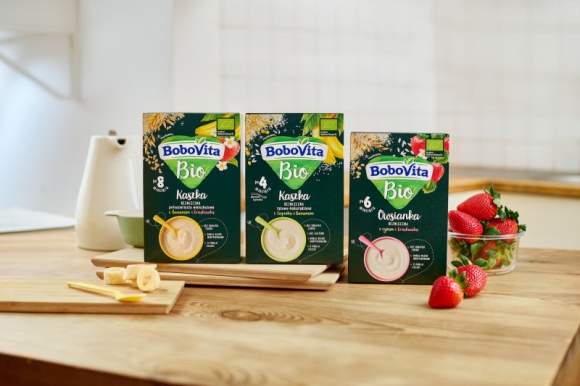 Pora na nowość w diecie malucha – kaszki BoboVita Bio w 3 smakowitych odsłonach - Aby wybór produktów ekologicznych był jeszcze większy, teraz linia BoboVita Bio to także 3 bezmleczne kaszki w wyjątkowo pysznych owocowych smakach. Wypróbujcie je wszystkie!