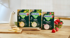 Pora na nowość w diecie malucha – kaszki BoboVita Bio w 3 smakowitych odsłonach - Aby wybór produktów ekologicznych był jeszcze większy, teraz linia BoboVita Bio to także 3 bezmleczne kaszki w wyjątkowo pysznych owocowych smakach. Wypróbujcie je wszystkie!